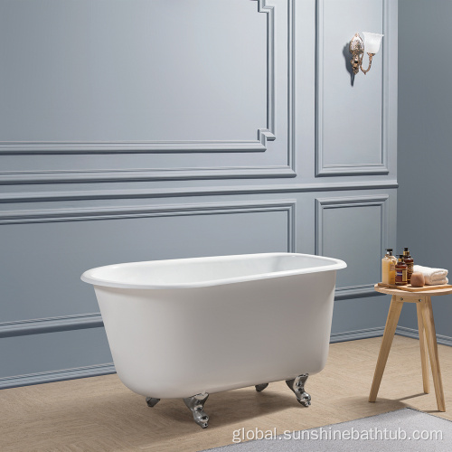 Clawfoot Tubs 54'' Small Baby Clawfoot Luxury Cast Iron Bathtub Supplier